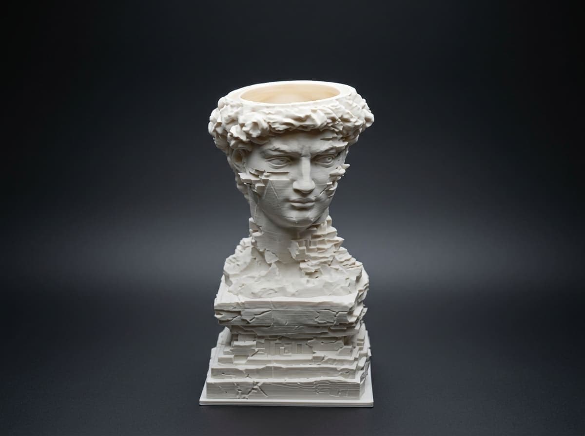 David bust planter