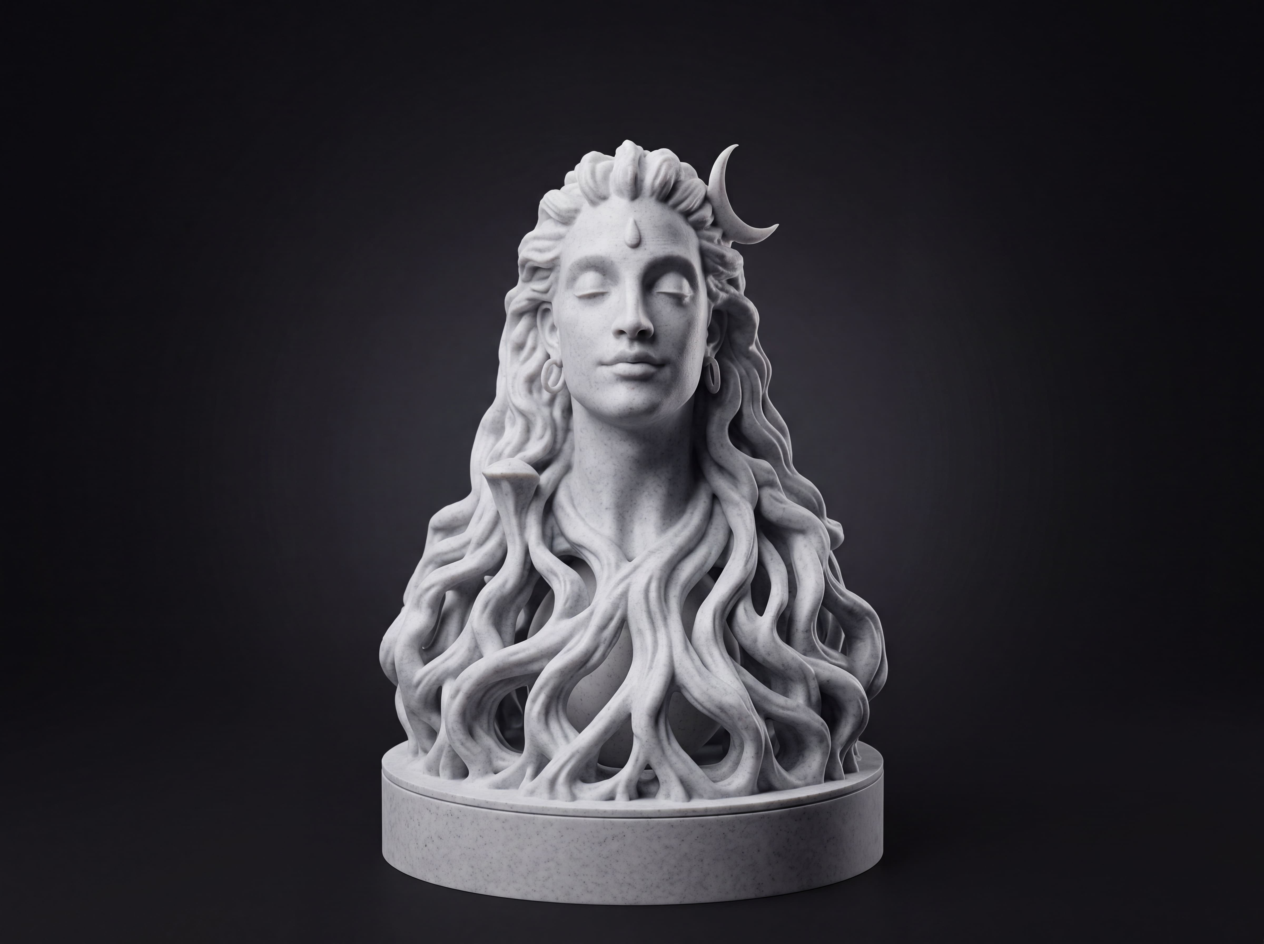 Mahadev bust sculpture
